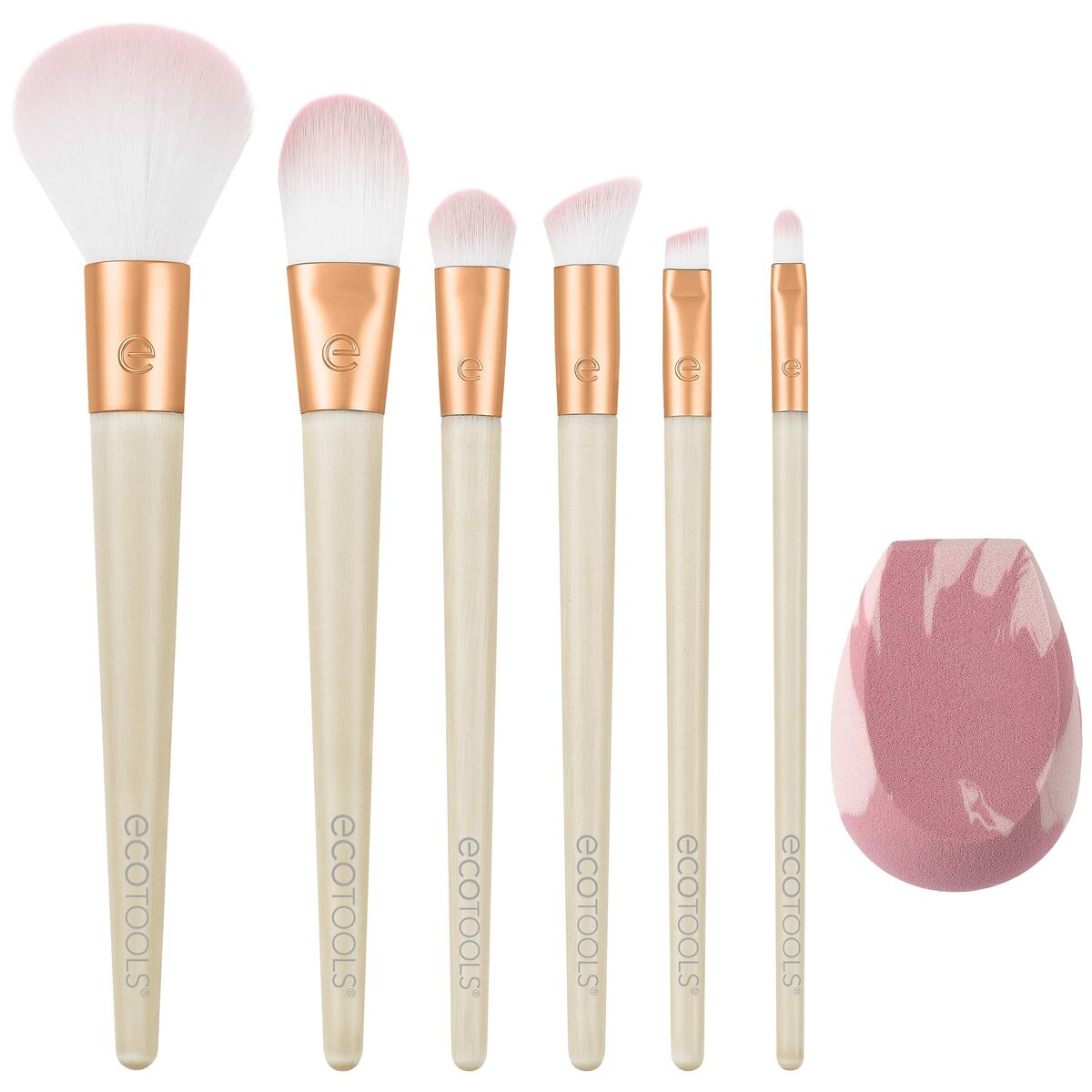 Set of Make-up Brushes Ecotools Wrapped In Glow Limited edition 7 Pieces-1