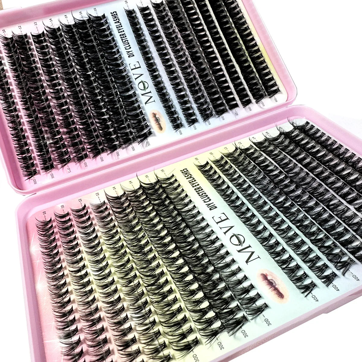 Huge Supply Cluster Lashes Kit 5D Fluffy Thick Eyelash Extension