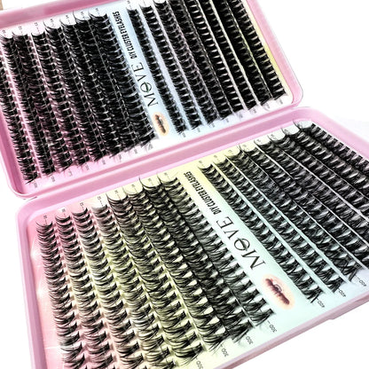 Huge Supply Cluster Lashes Kit 5D Fluffy Thick Eyelash Extension