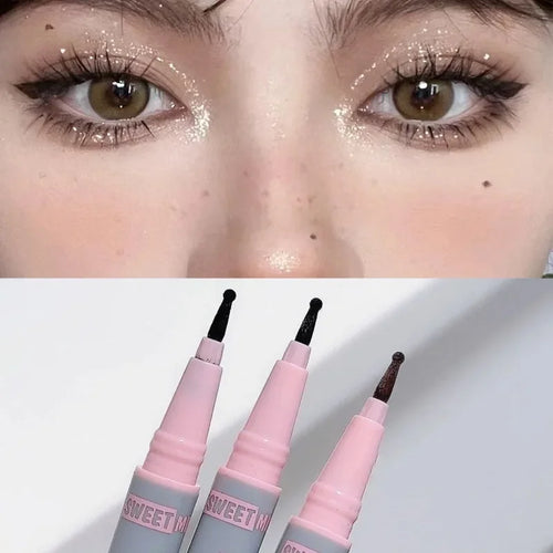 Sommersprossenstift, wasserdicht, natürliche Simulation, gefälschte Flecken, Muttermale, kosmetisches Werkzeug, langlebiger Punkt-Spot-Stift, Verschönerung, Make-up, Gesicht, Eyeliner
