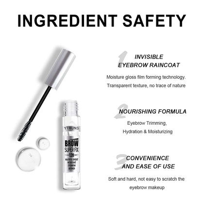 Waterproof Eyebrow Gel - Smudge-Proof, Long-Lasting Hold for a Natural Look