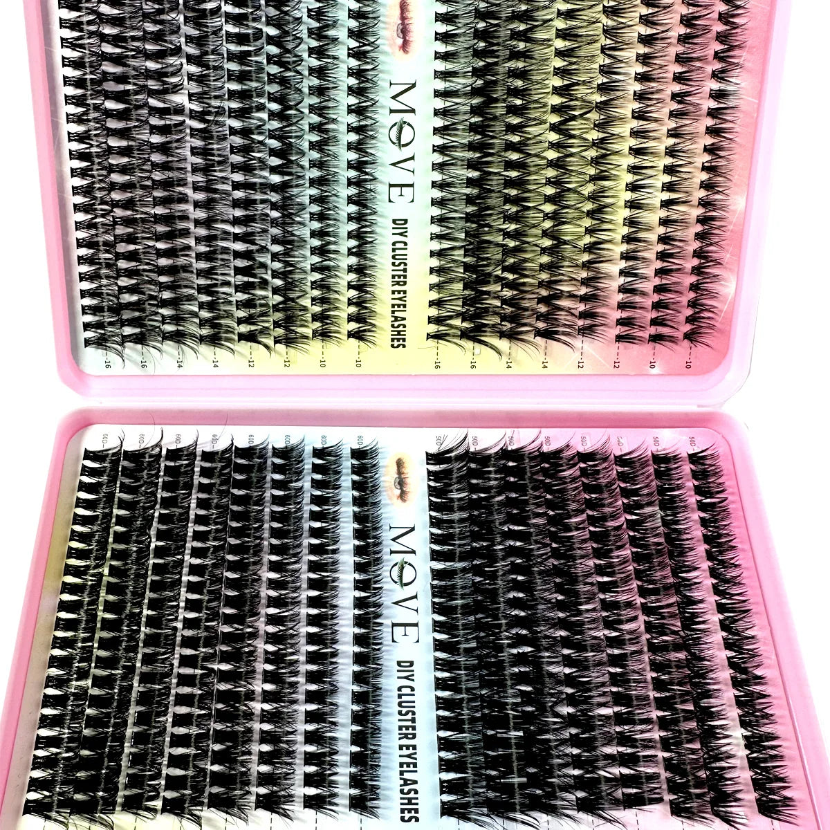 Huge Supply Cluster Lashes Kit 5D Fluffy Thick Eyelash Extension