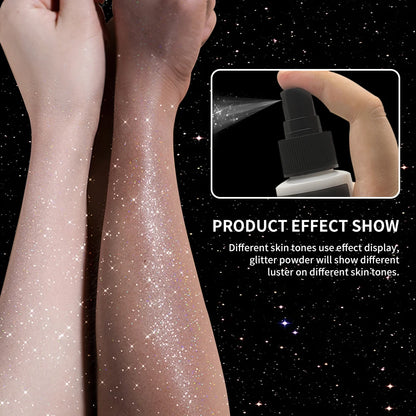 100 ml Hochglanz-Glitzerspray, kann für Körper/Haare/Kleidung verwendet werden