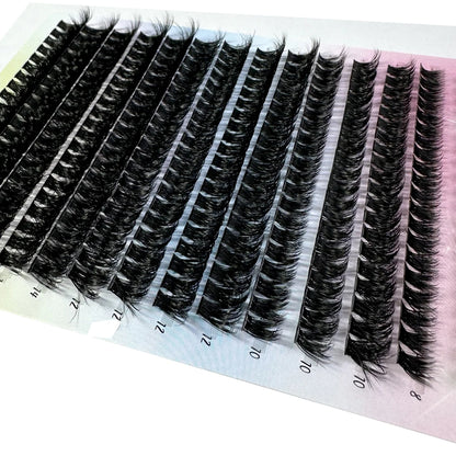 Huge Supply Cluster Lashes Kit 5D Fluffy Thick Eyelash Extension