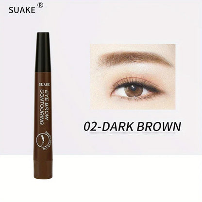 4 Splitted Head Eyebrow Pencil Smudge Proof Waterproof