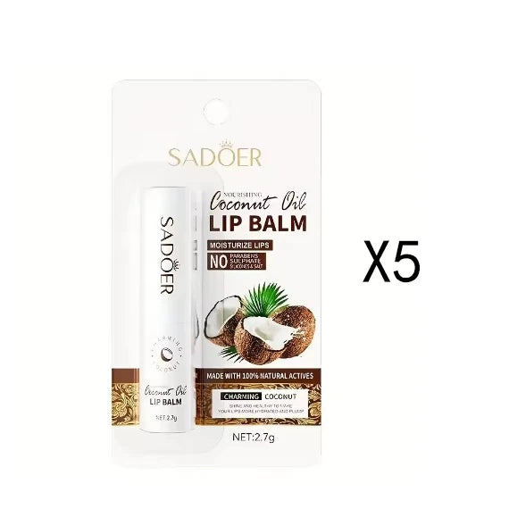 Coconut Lip Balm - Lasting Nourishment and Moisture for Men and Women - Daily Care Lip Balm