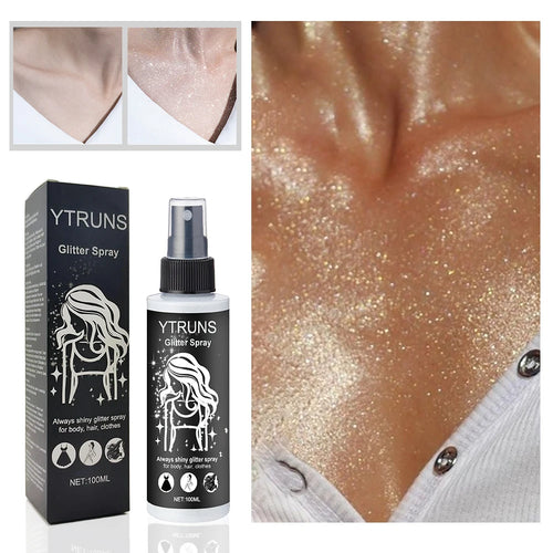 100 ml Hochglanz-Glitzerspray, kann für Körper/Haare/Kleidung verwendet werden