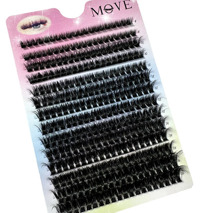 Huge Supply Cluster Lashes Kit 5D Fluffy Thick Eyelash Extension